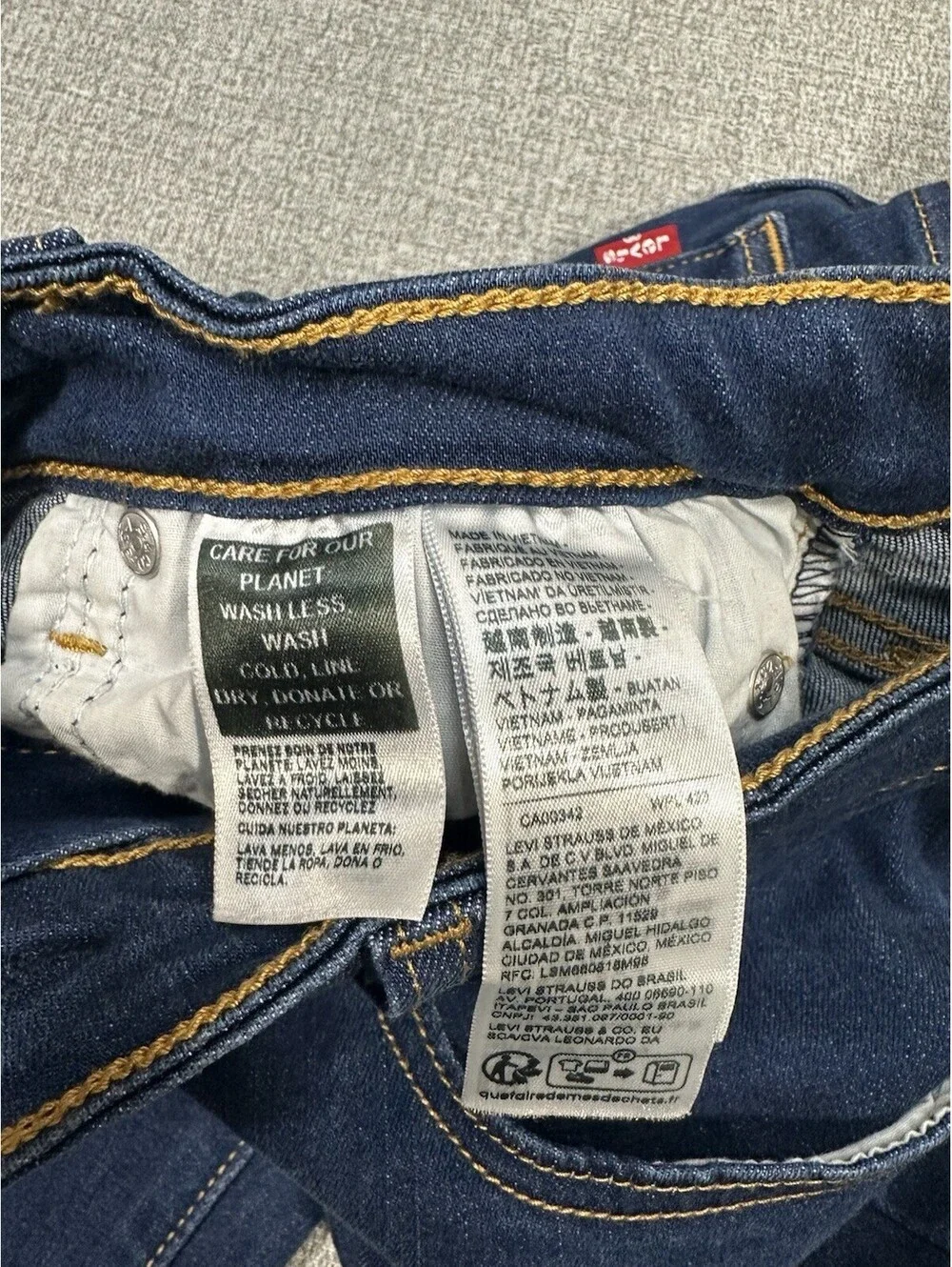 Levi’s 514 Slim Straight Jeans Men’s W28 L29 Dark Wash Cotton